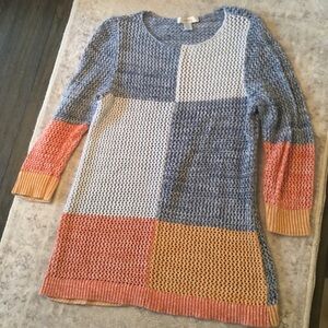 CJ Banks Multicolor Knit Sweater Size X (14W)